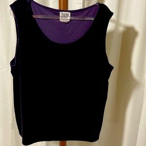 VINTAGE R&M RICHARDS PURPLE VELVET TANK 18WP